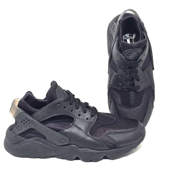 Nike Air Huarache Black Running Sneaker Shoes Women's Size 8.5 - Picture 1 of 12